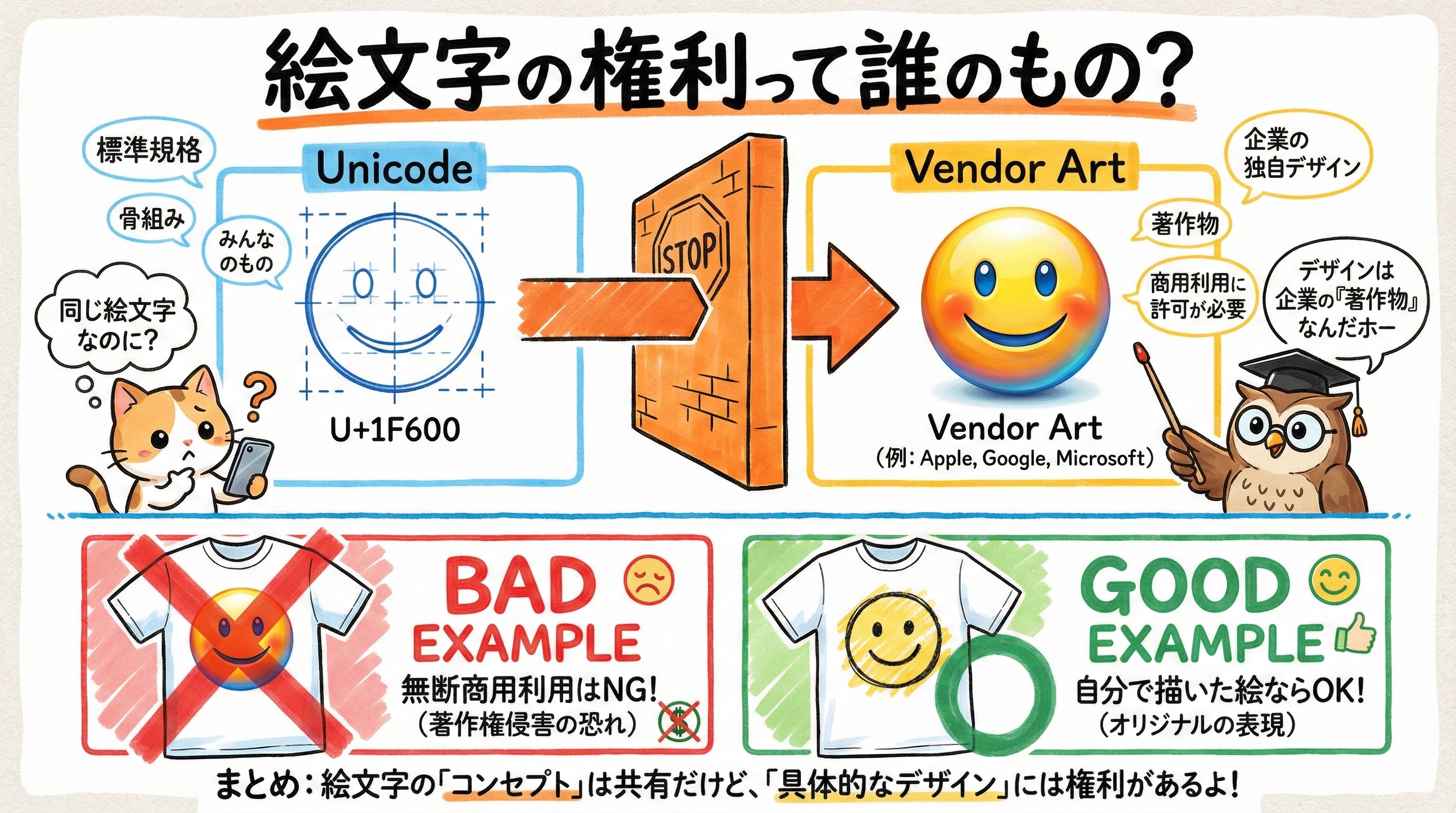 絵文字の権利は誰のもの？ 知財収益化の視点から見る著作権とリスク管理 | PatentRevenue